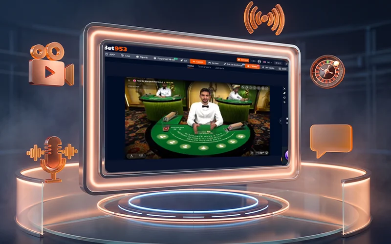 BET953 live dealer casino screenshot